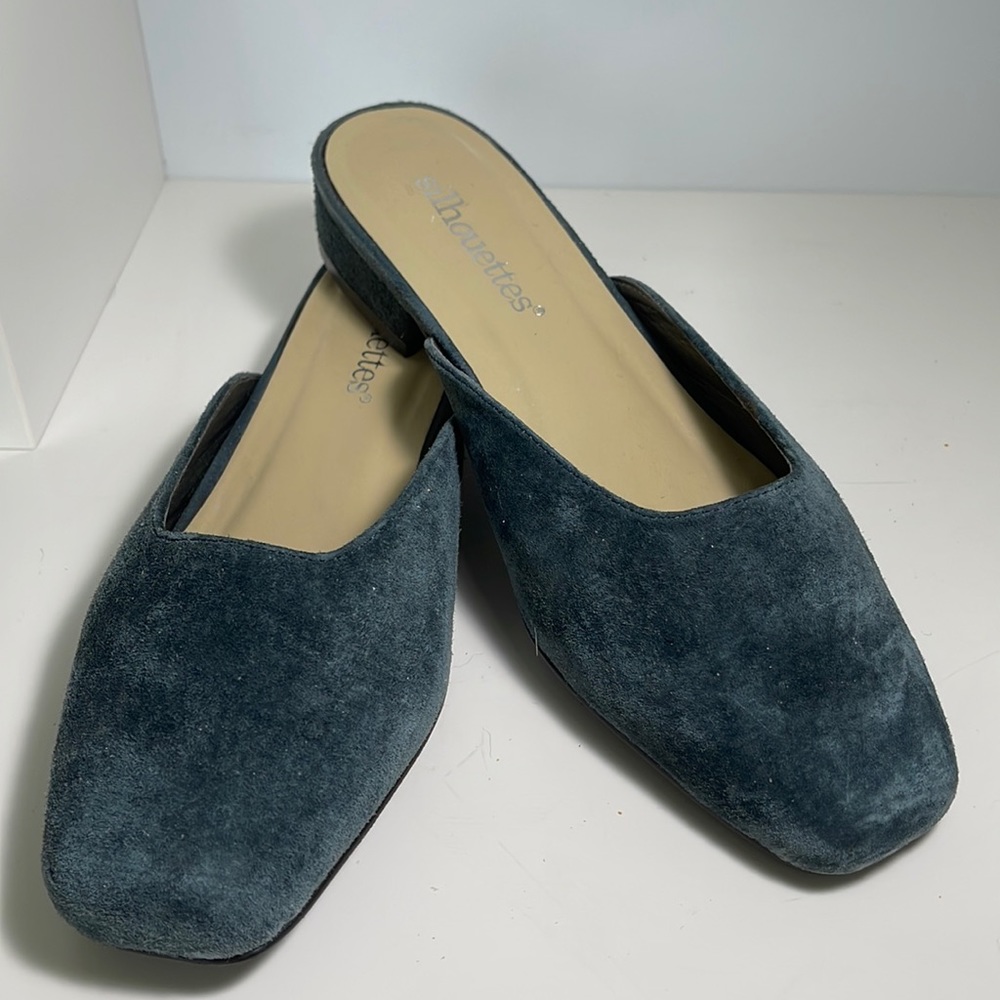 Silhouettes Suede Mule Sandal Slide.